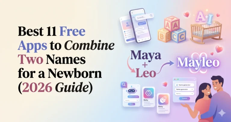 Best 11 Free Apps to Combine Two Names for a Newborn