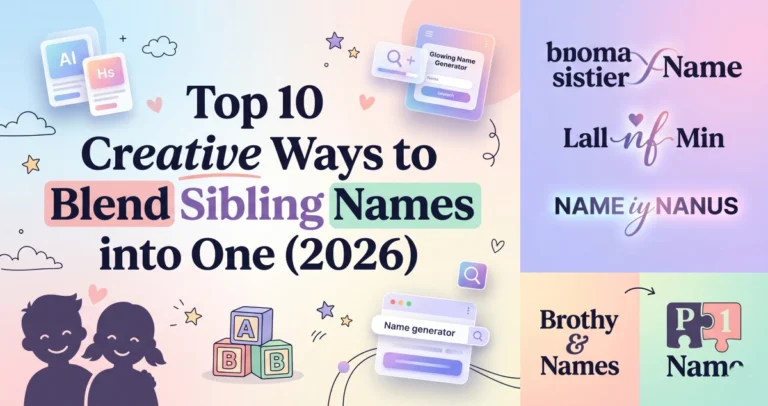 Top 10 Creative Ways to Blend Sibling Names into One