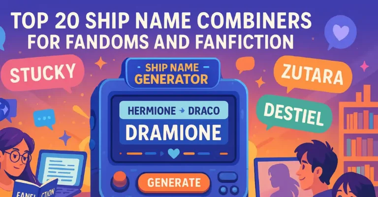 Top 20 Ship Name Combiners for Fandoms and Fanfiction